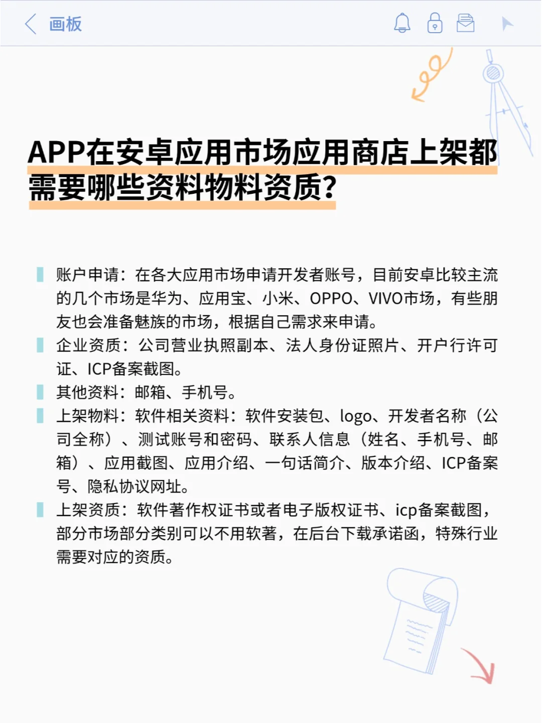 APP上架需要哪些资质？