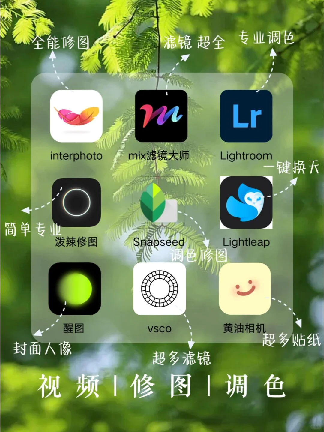 手机修图超好用的APP❗️连摄影师都在用