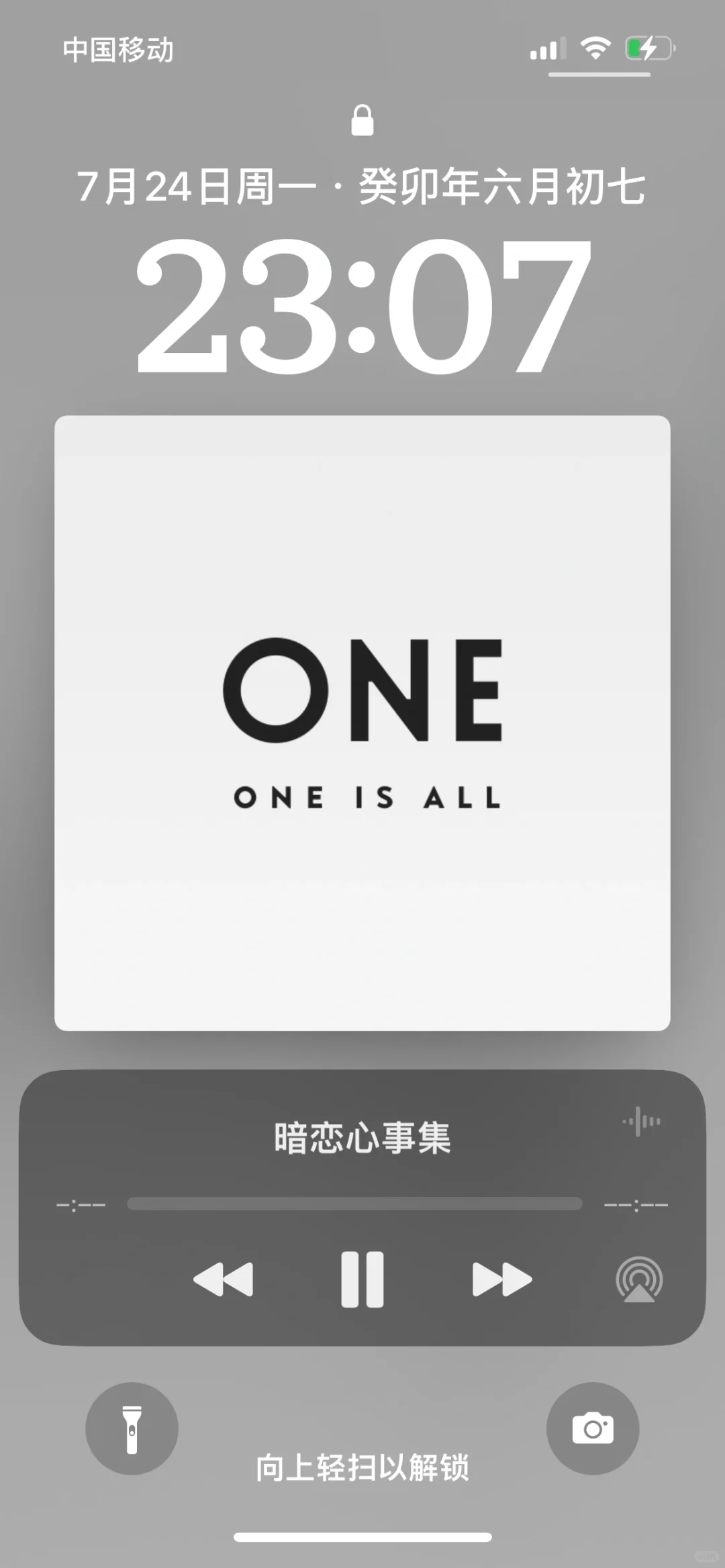 one