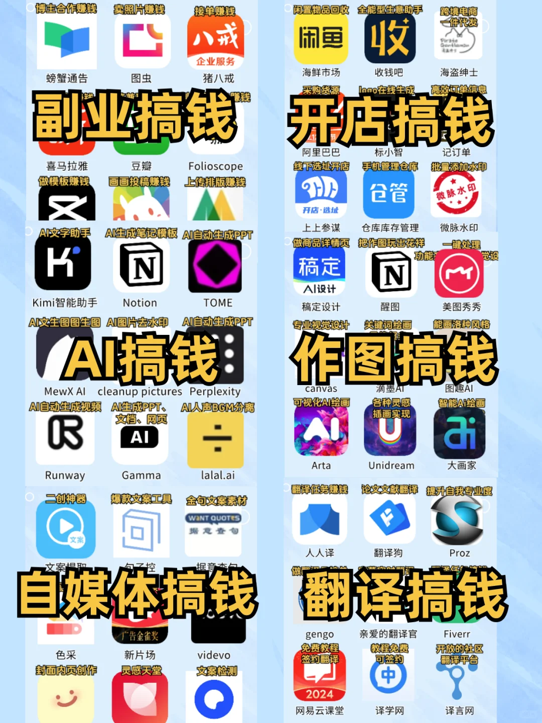 后悔没早发现的54款搞钱app😭闷声变富❗