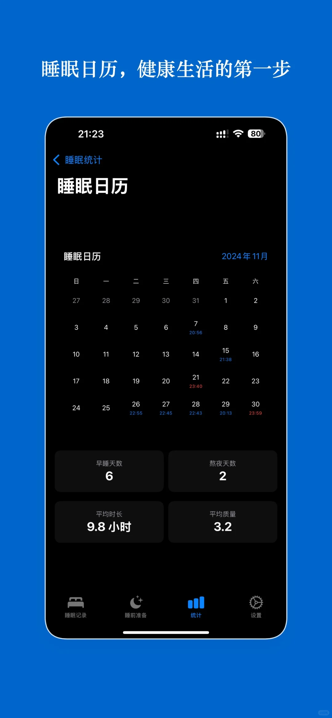 因为老是熬夜，所以开发了一款app