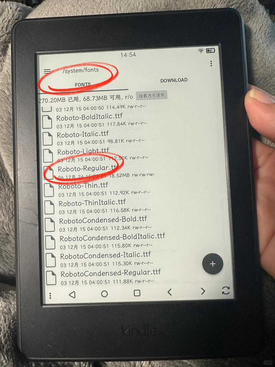 Kindle安卓必备app和系统修改字体