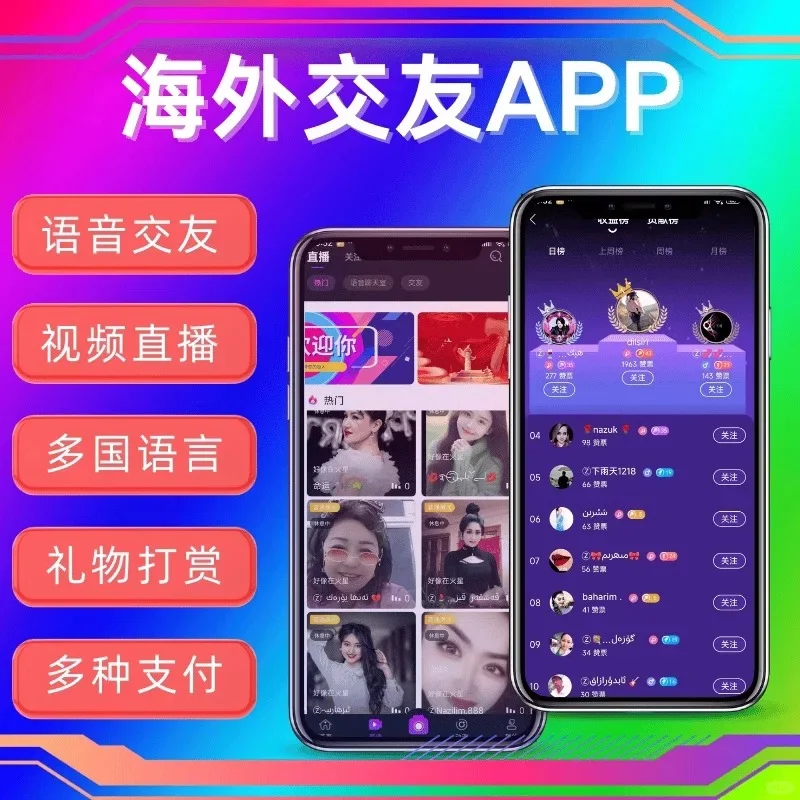 海外一对一语聊交友APP开发 跨越国际的缘分