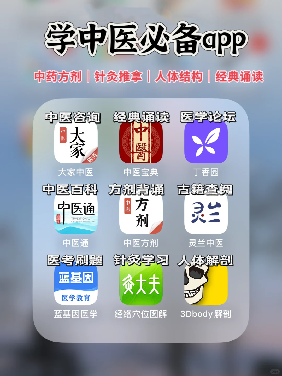 我不允许中医学生还不知道这些app‼️