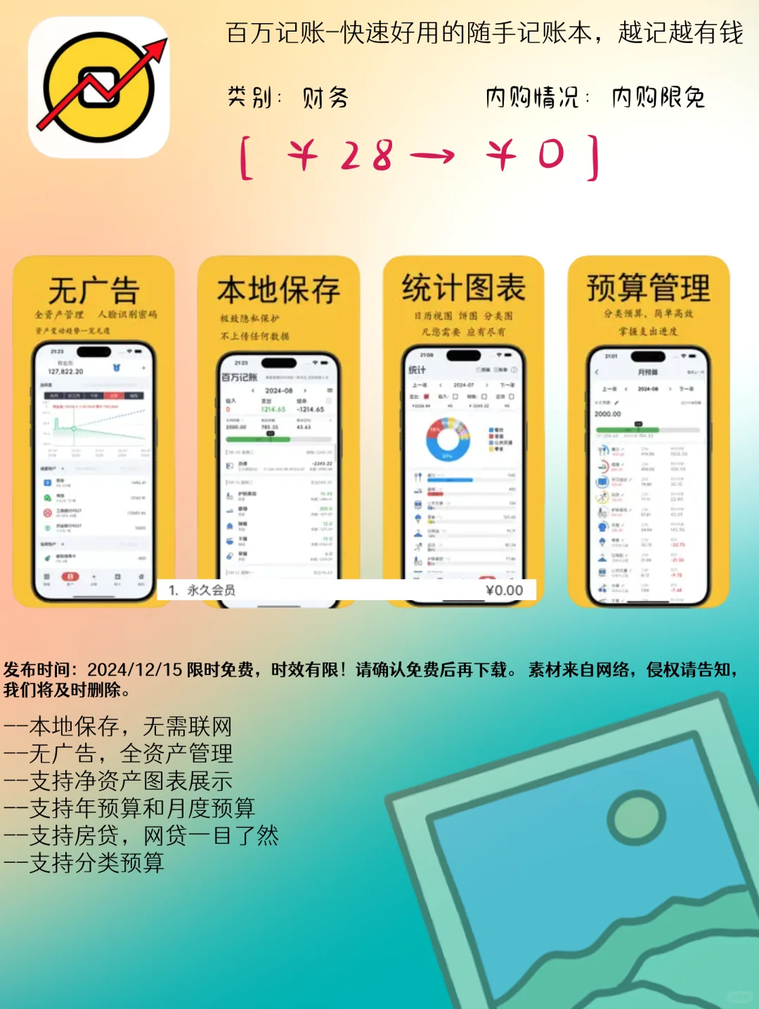 12.15 iOS限免：财务自由与生活管理应用集锦