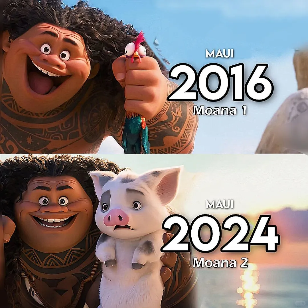 海洋奇缘2016 VS 2024