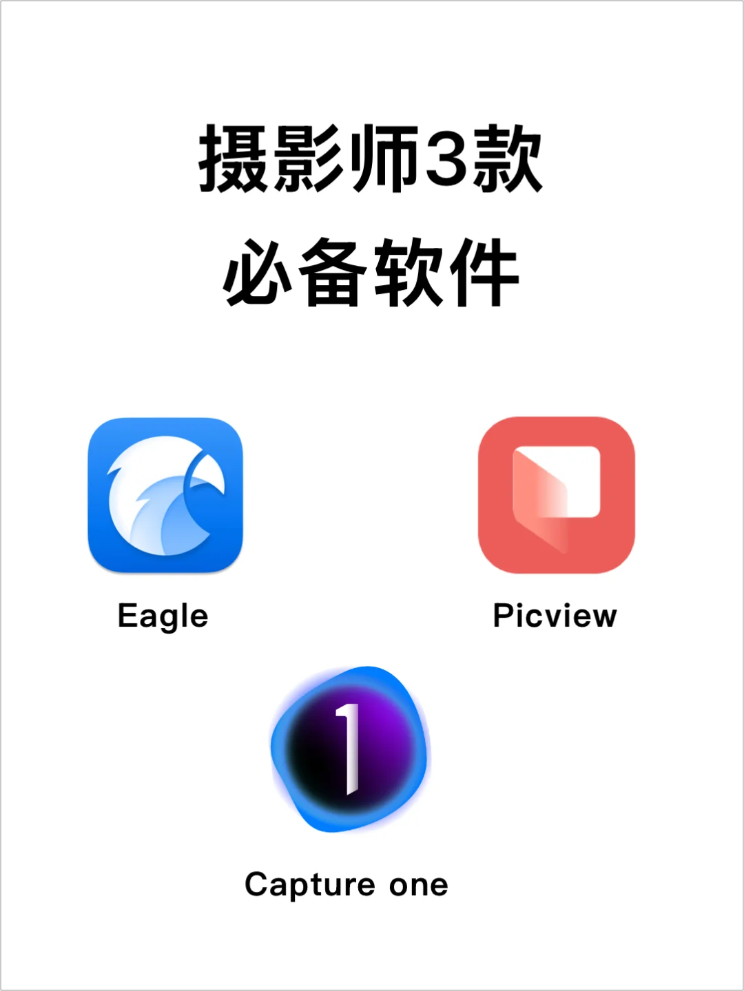 摄影师三款必备软件 赶紧下载安装起来