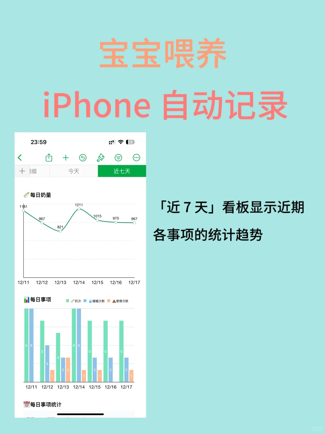 超实用！苹果官方 APP 自动记录宝宝喂养情况