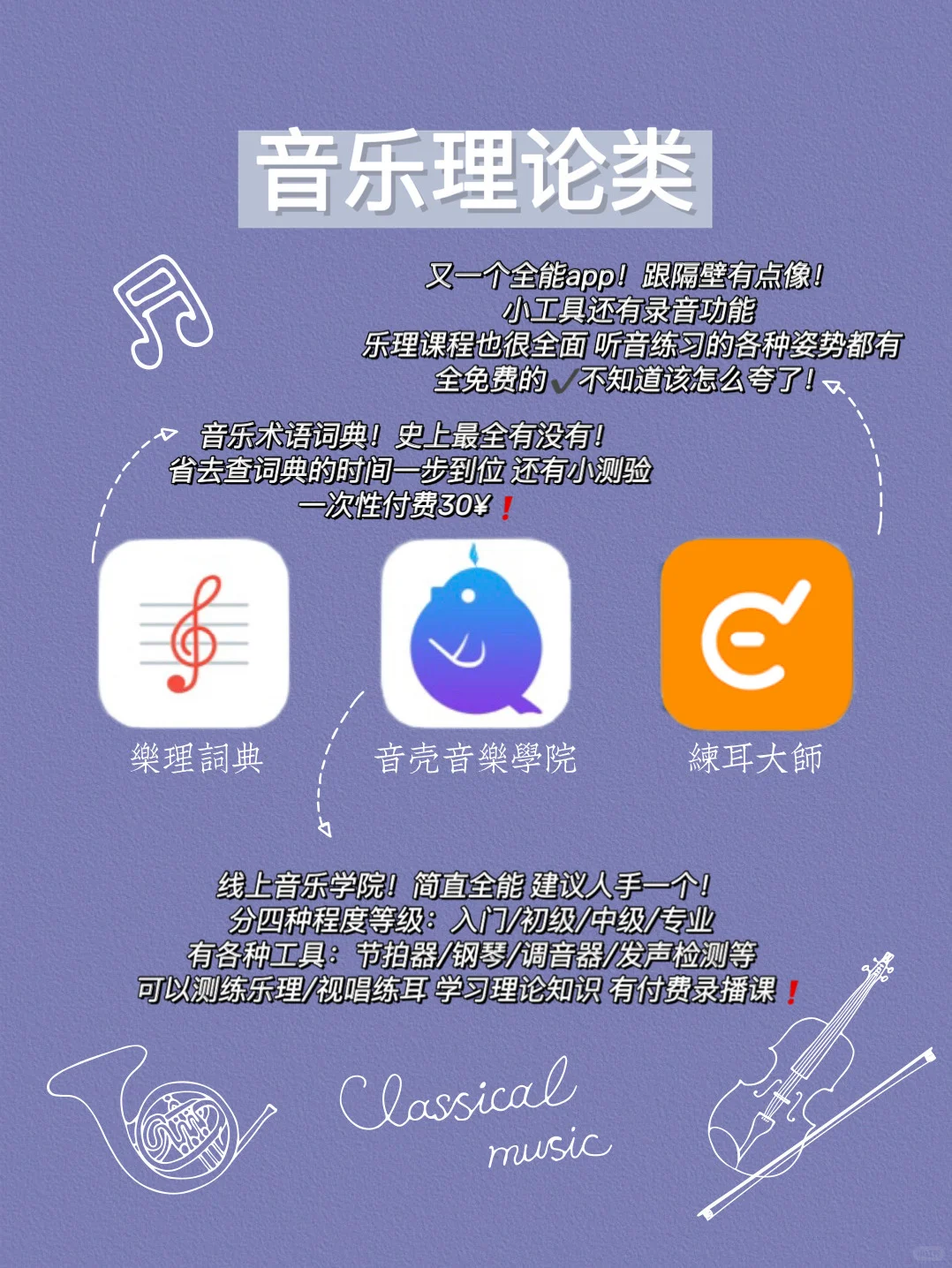 干货分享1｜音乐生必备的25款宝藏实用app🎵