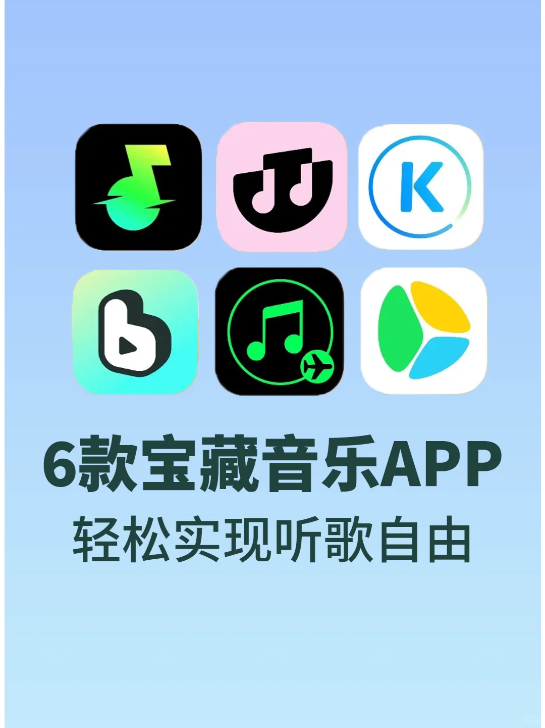 6️⃣款宝藏音乐🎵APP推荐❗️