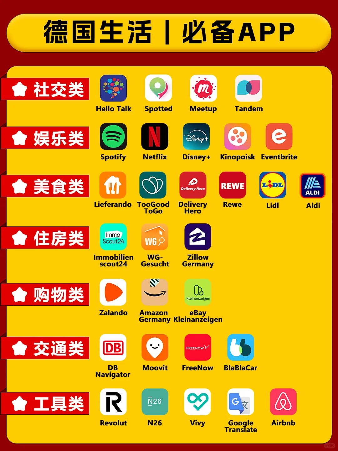 含泪整理✅德国生活必备APP