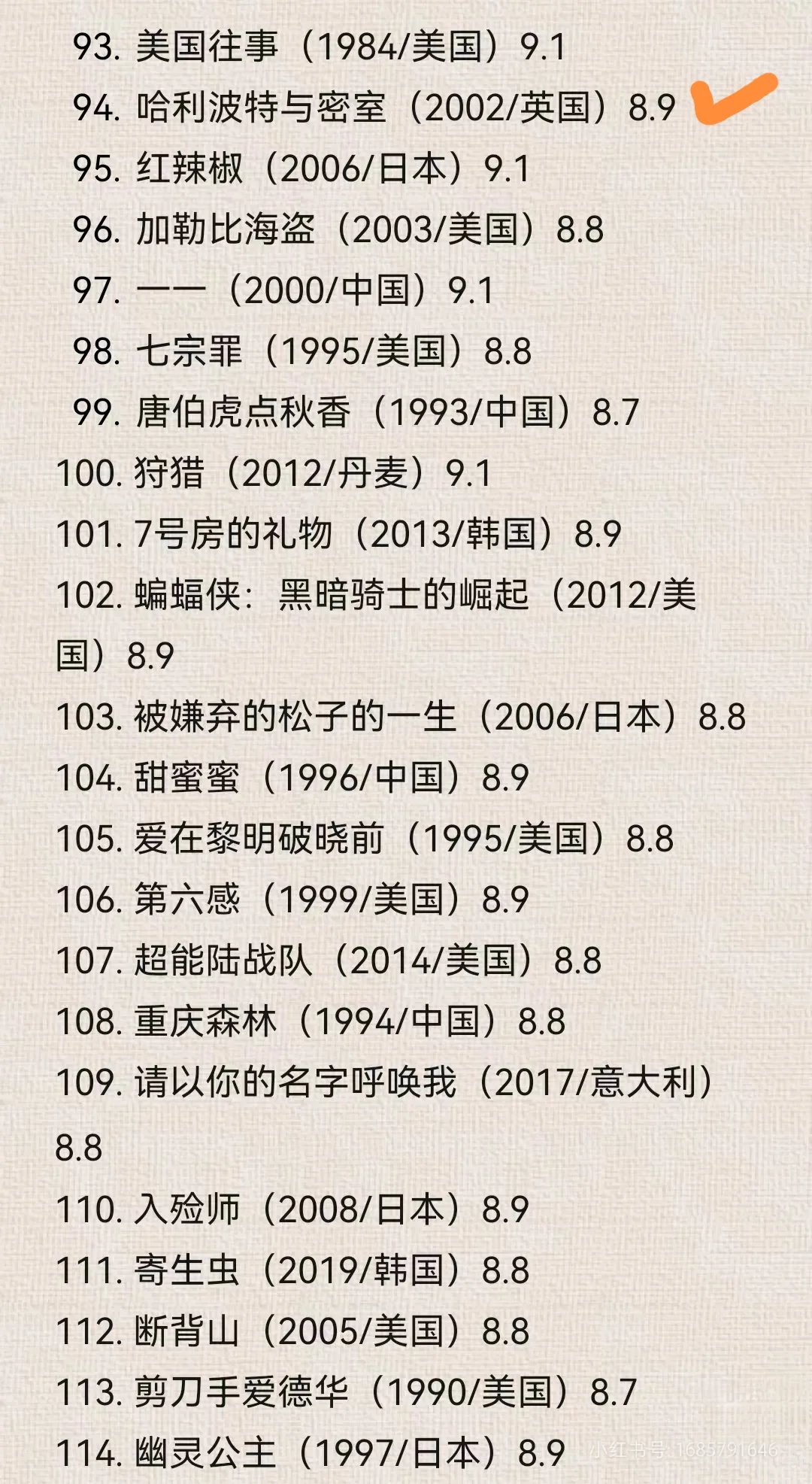 豆瓣电影TOP250