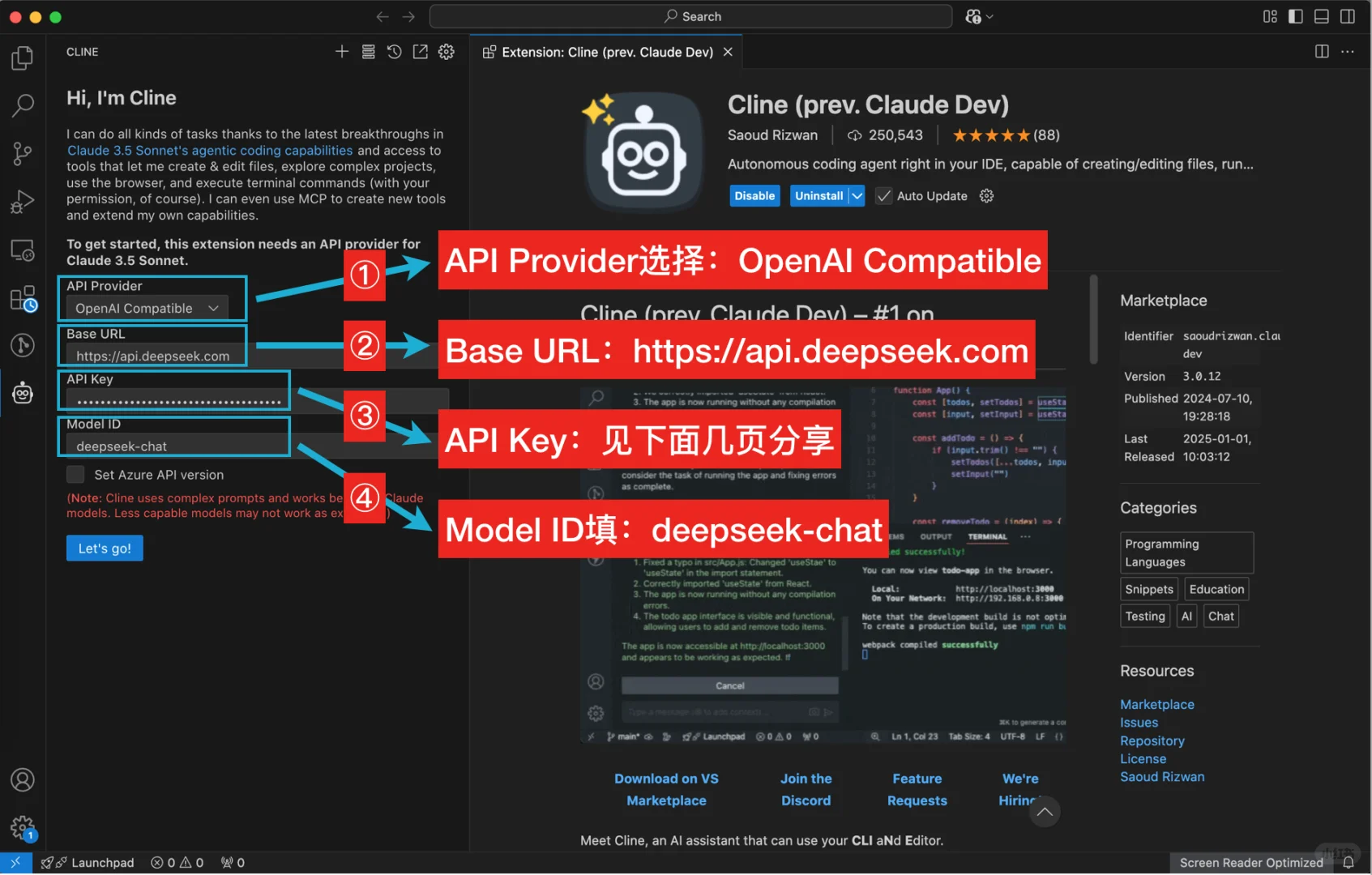 VSCode搭配Deepseek，大模型编程王炸来啦！