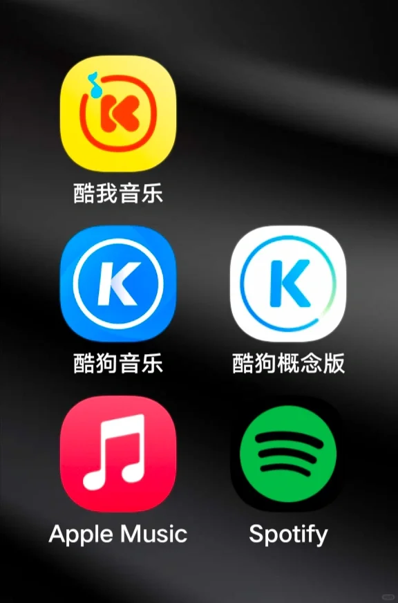 搜罗了各大音乐APP, 留下了这几个