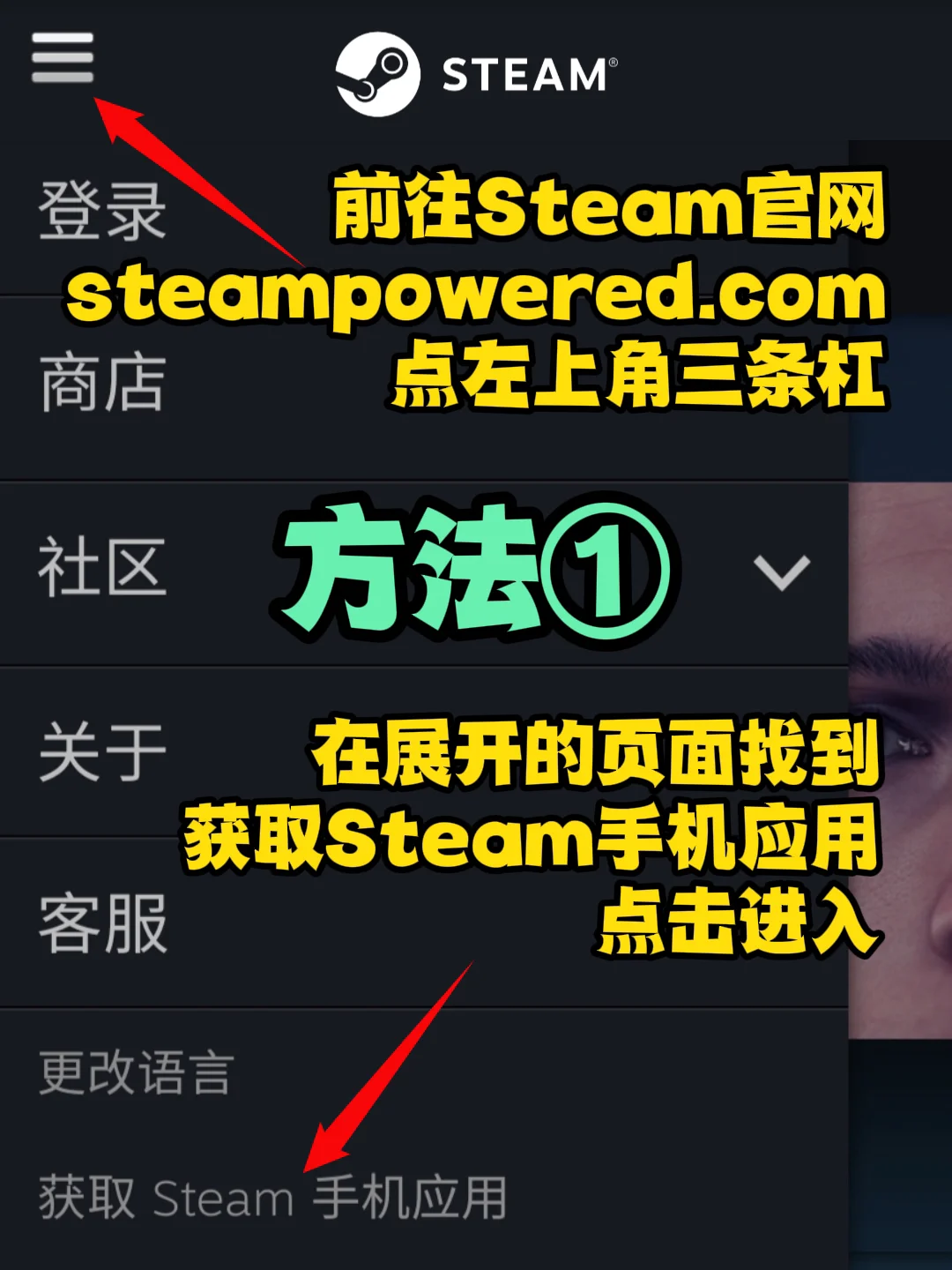 Steam手机版下载教程，安卓IOS双教程