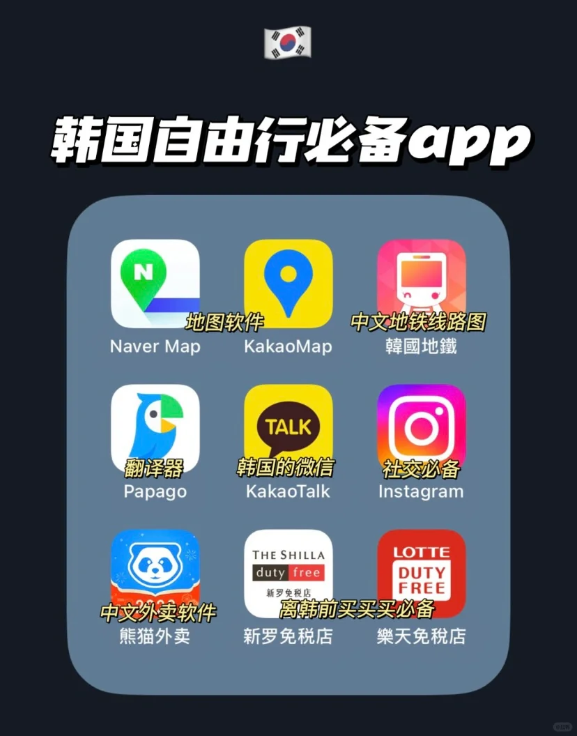 暑假来韩国 🇰🇷有这几个app就能玩转