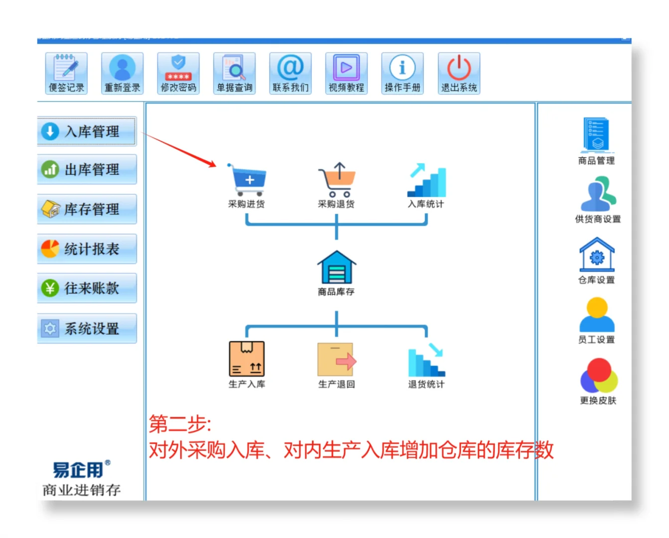 电脑永久免费版仓库管理出入库软件