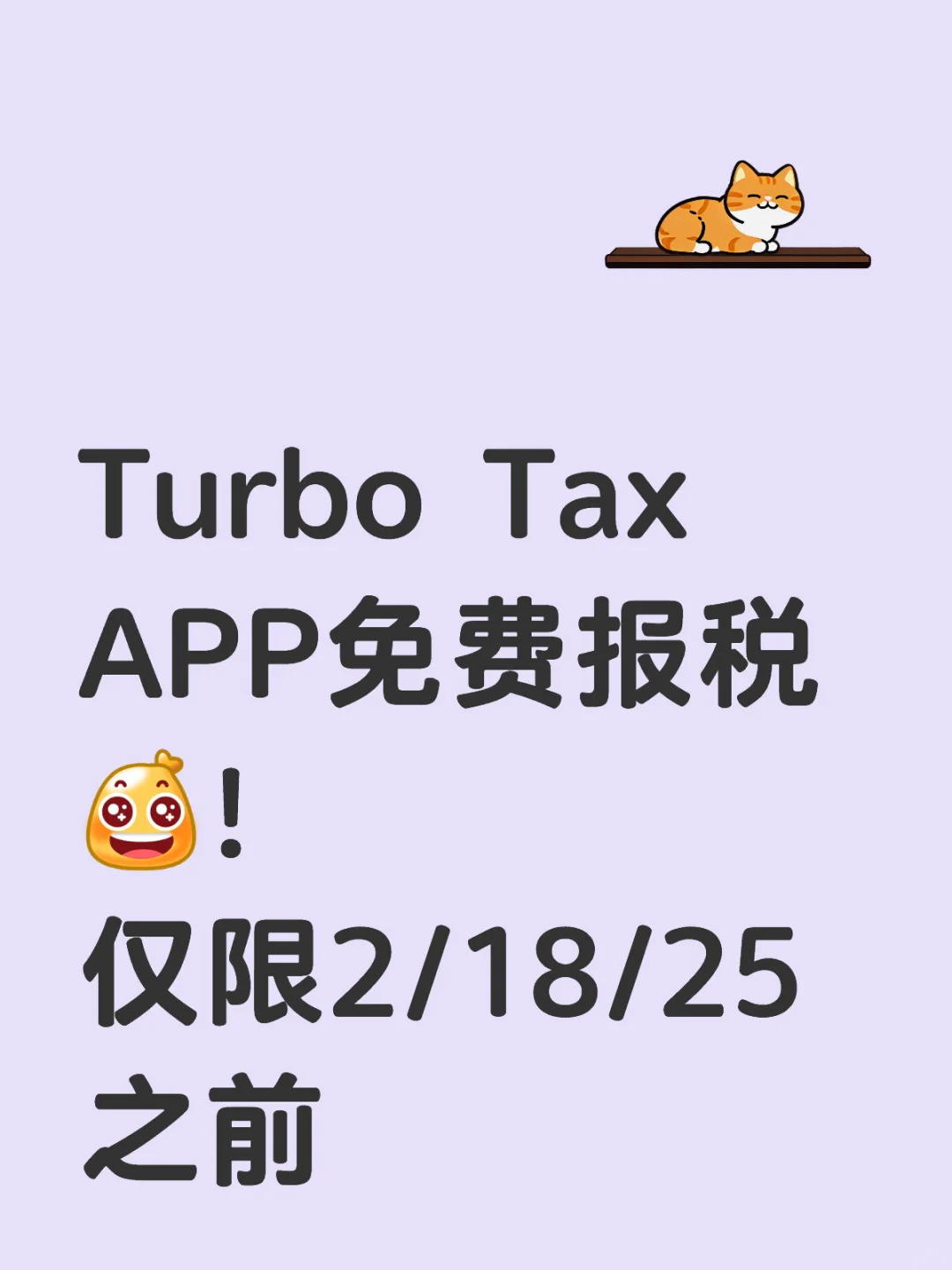 Turbo Tax APP 2/18/25之前免费报税