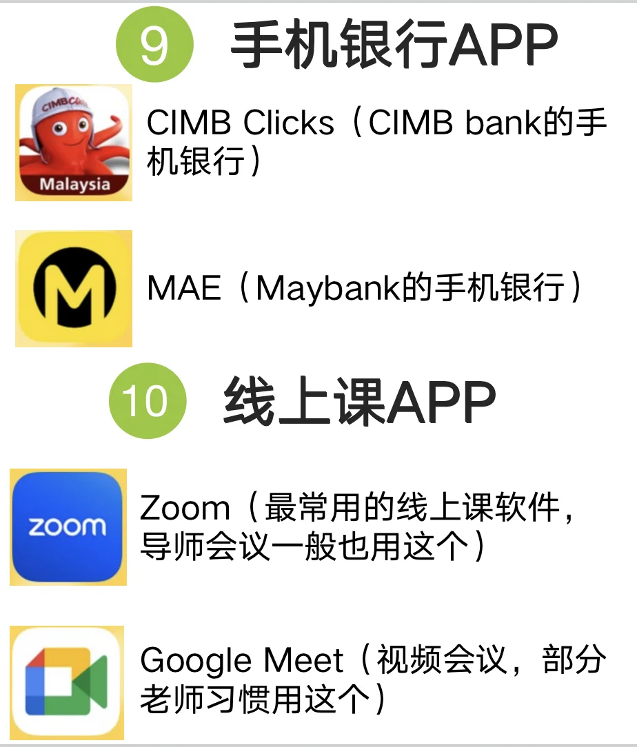 马来西亚留学生活必备手机软件APP-吐血整理