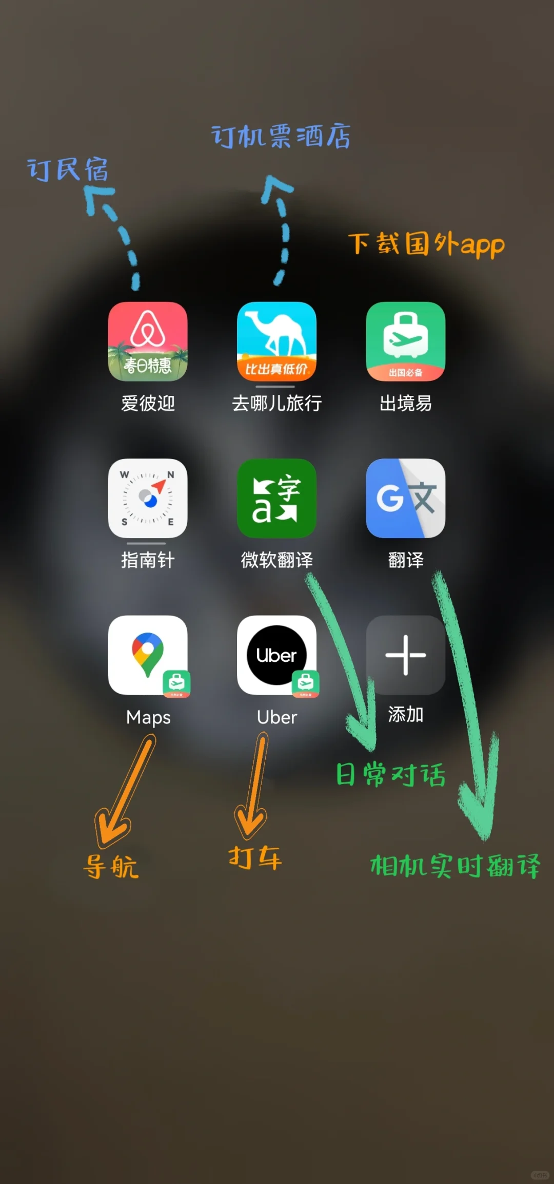 去新西兰用的app(华为手机)