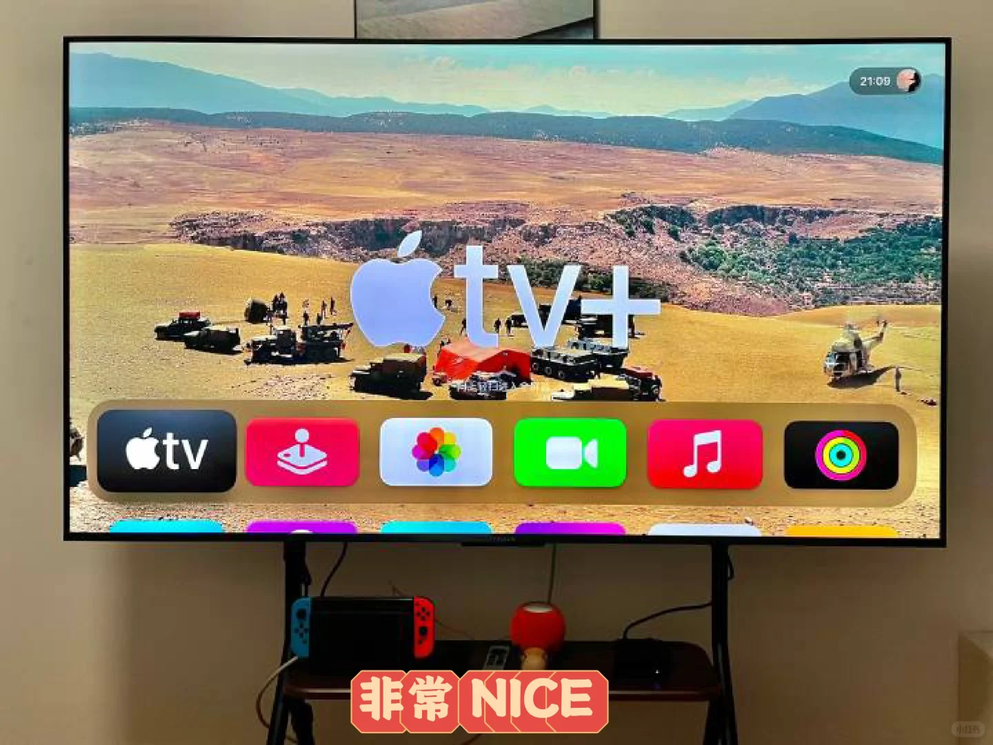 雷鸟电视配上 APPLE TV 盒子，非常 NICE