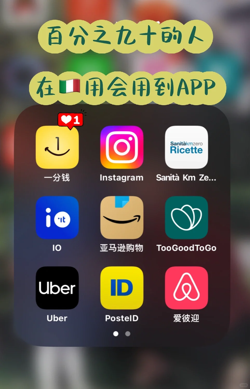 在🇮🇹生活小白 必备九个APP