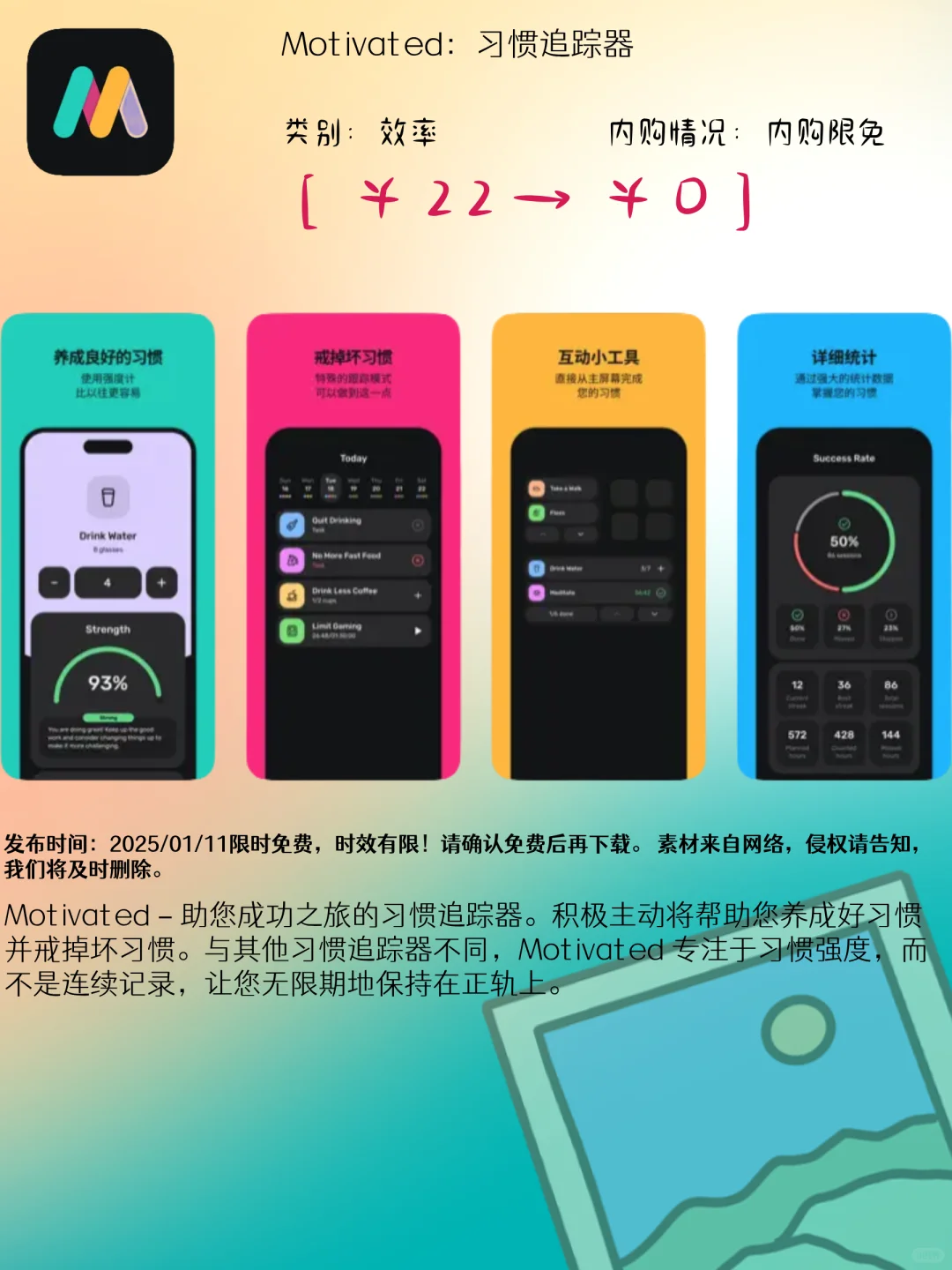 01.11 iOS限免：照片管理与健康生活应用集锦