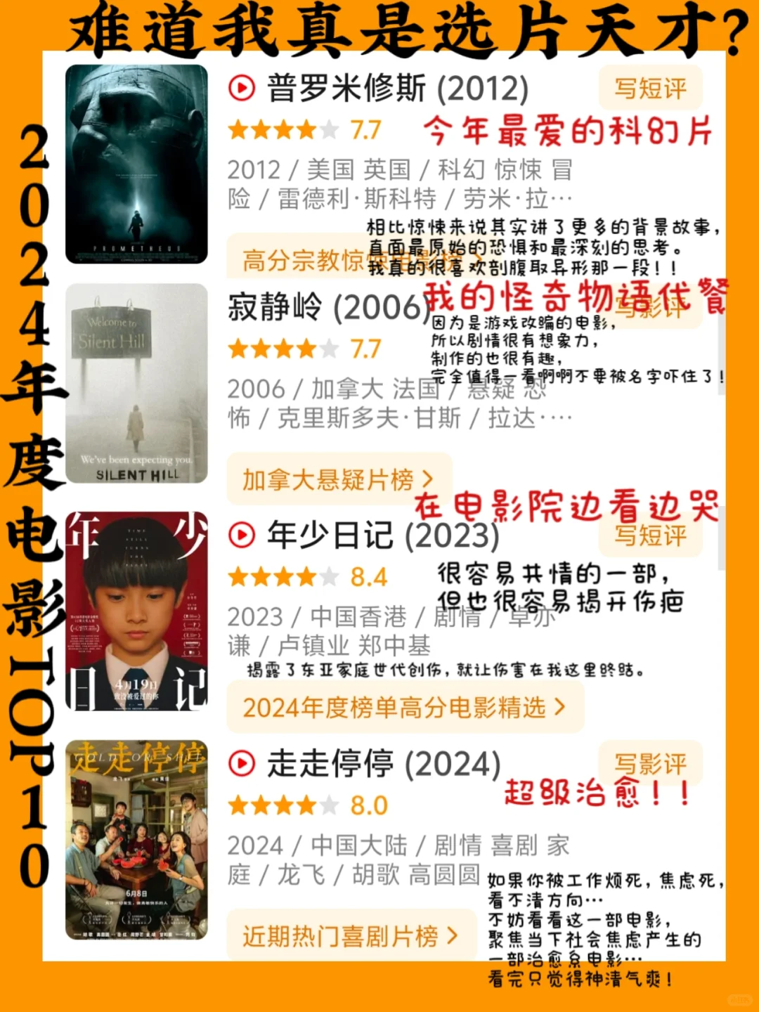 2024年我最喜欢的10部电影！