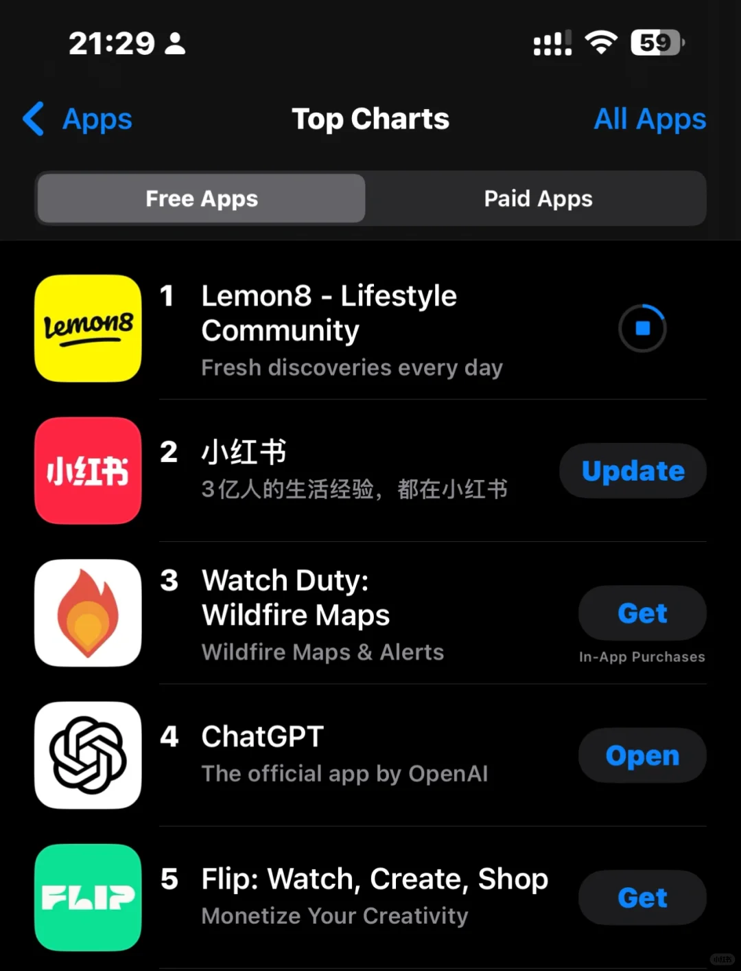 美区 App Store 小红书空降！第一名竟然是…