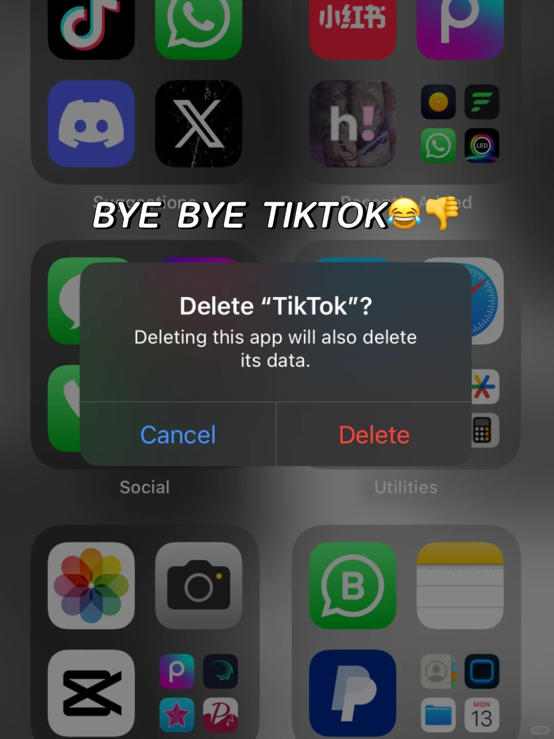 bye bye bye tiktok 😂