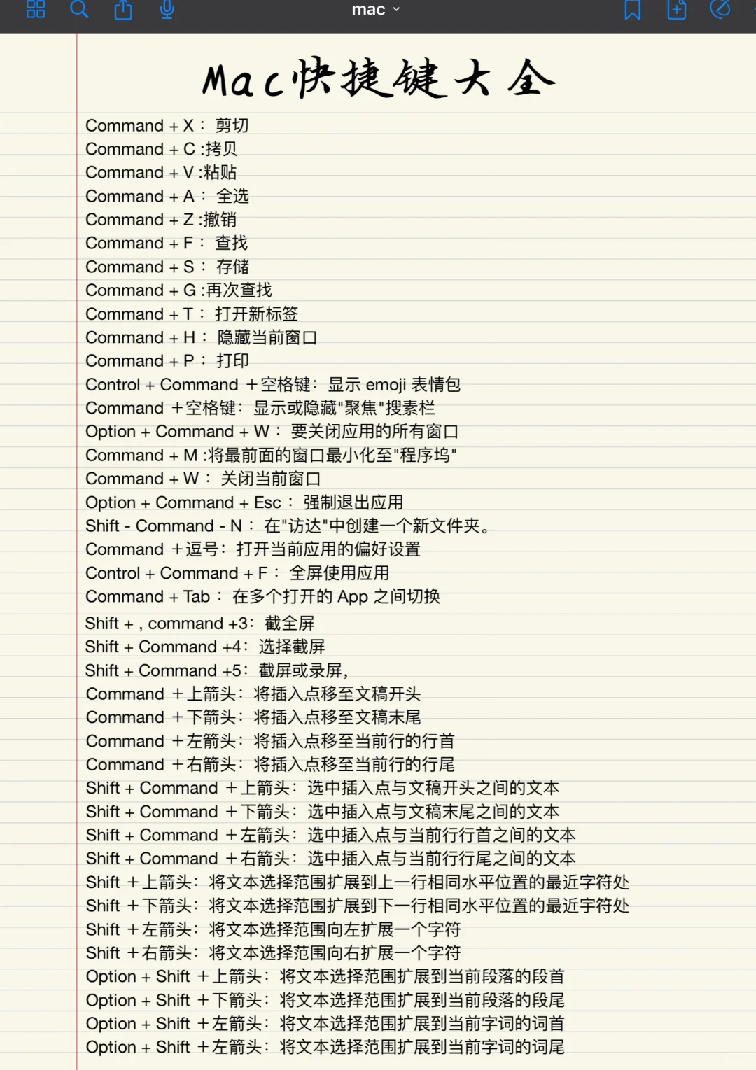 医学生必备Mac软件➕Mac快捷键