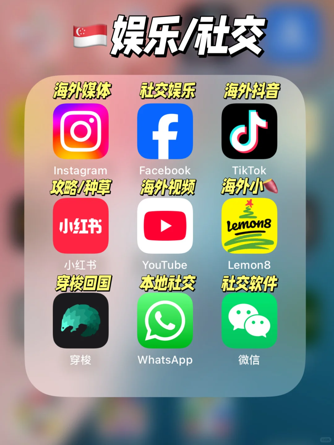 🇸🇬新加坡生活的36个宝藏APP❗️吐血整理‼️