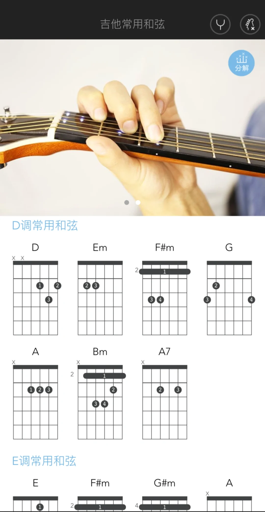 🎸和弦查询 app！！非常好用！收藏起来！