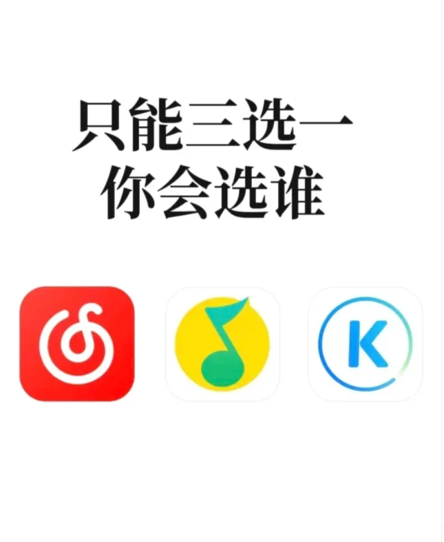 音乐软件只能三选一你会选谁？