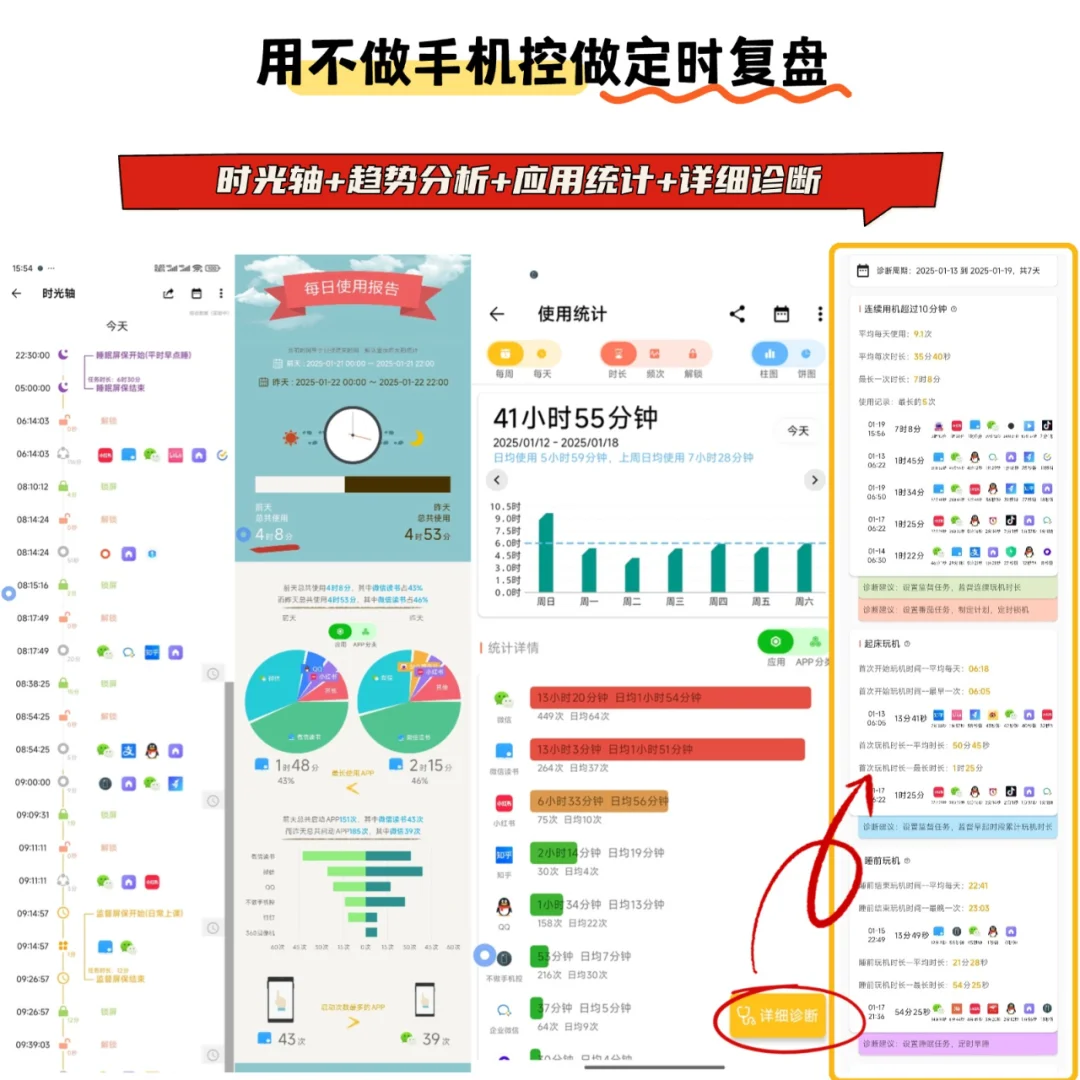 因为沉迷手机📵我自己写了一个戒手机APP