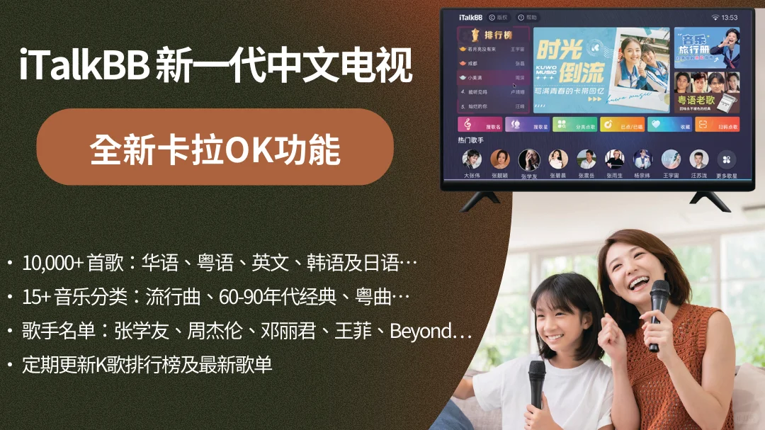 周末聚会新玩法：TV盒子秒变卡拉OK机！