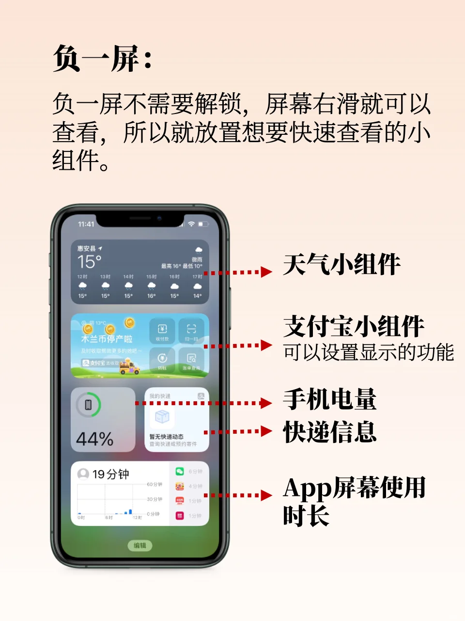 iPhone桌面布局，简洁高效直达目的地