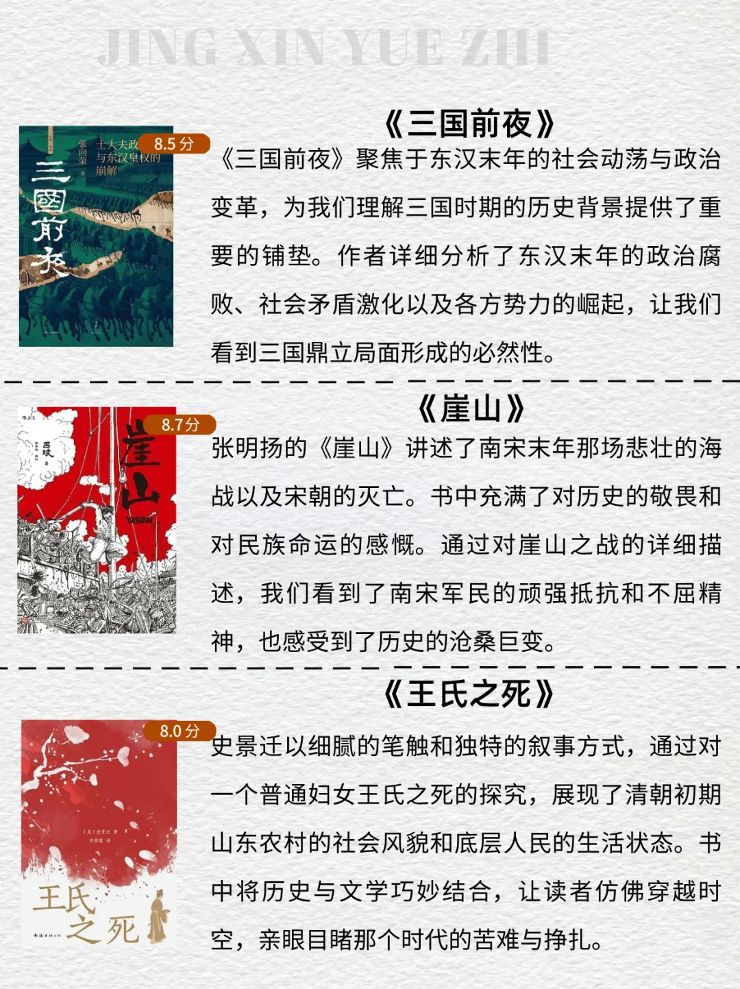 豆瓣高分 TOP15 历史书单/重塑认知边界