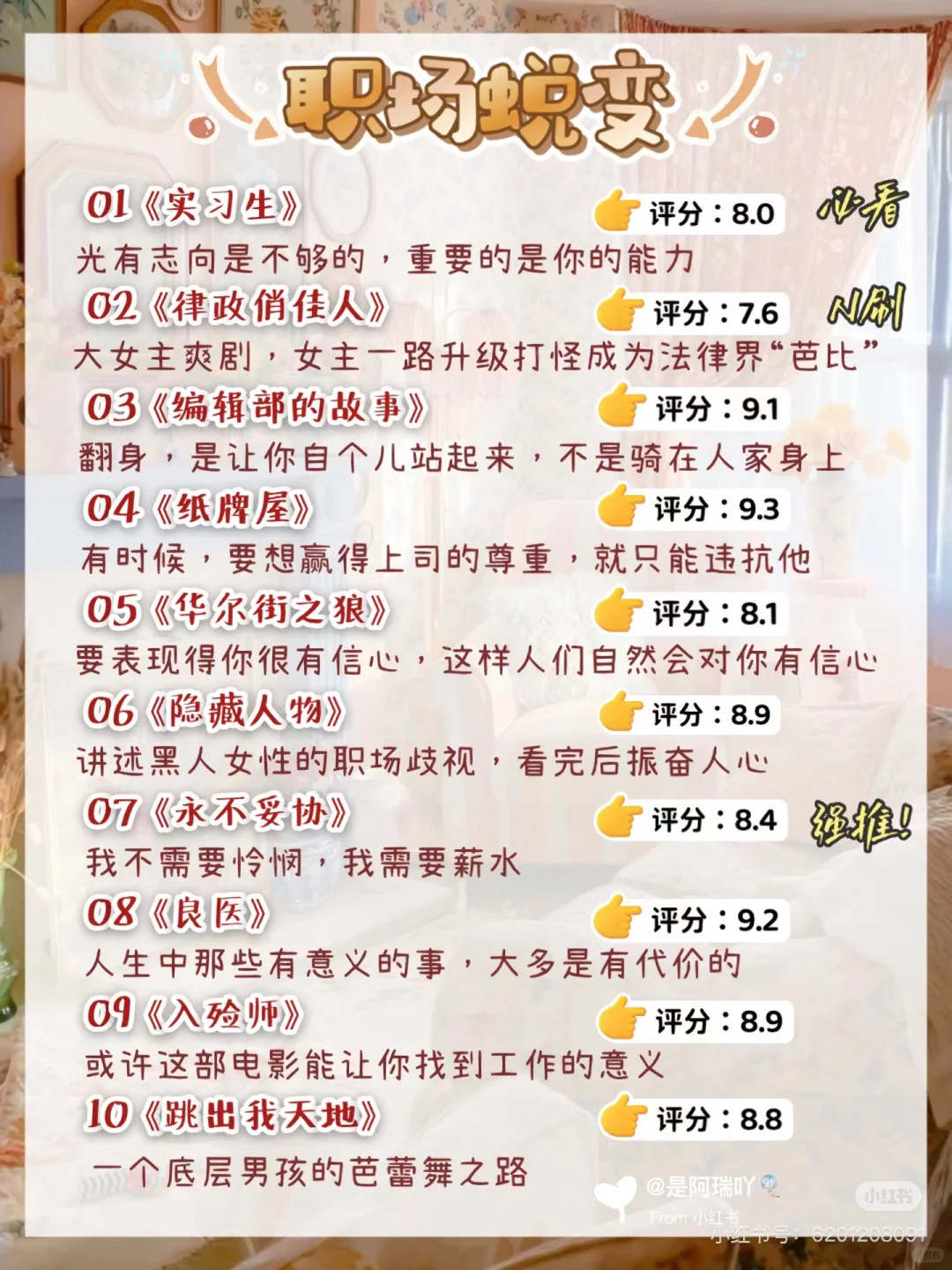 🔥女生请狂刷这80部电影狠狠逆袭