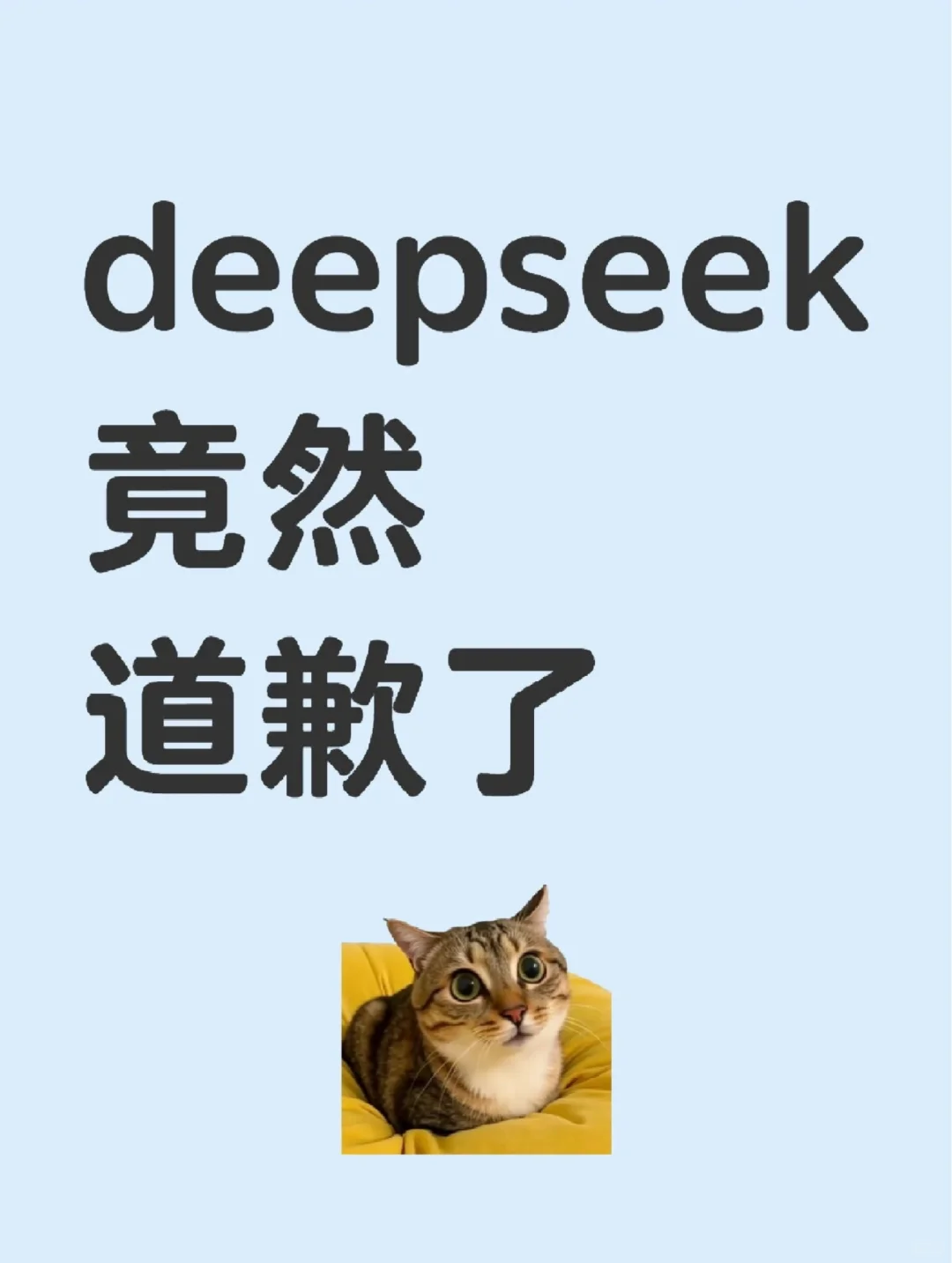 deepseek竟然道歉了