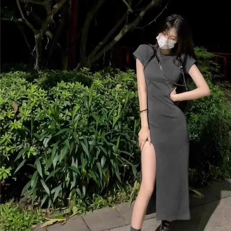 👗夏季新款灰色连衣裙推荐