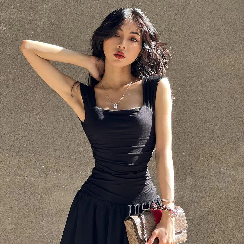 性感黑裙👗夏季必备