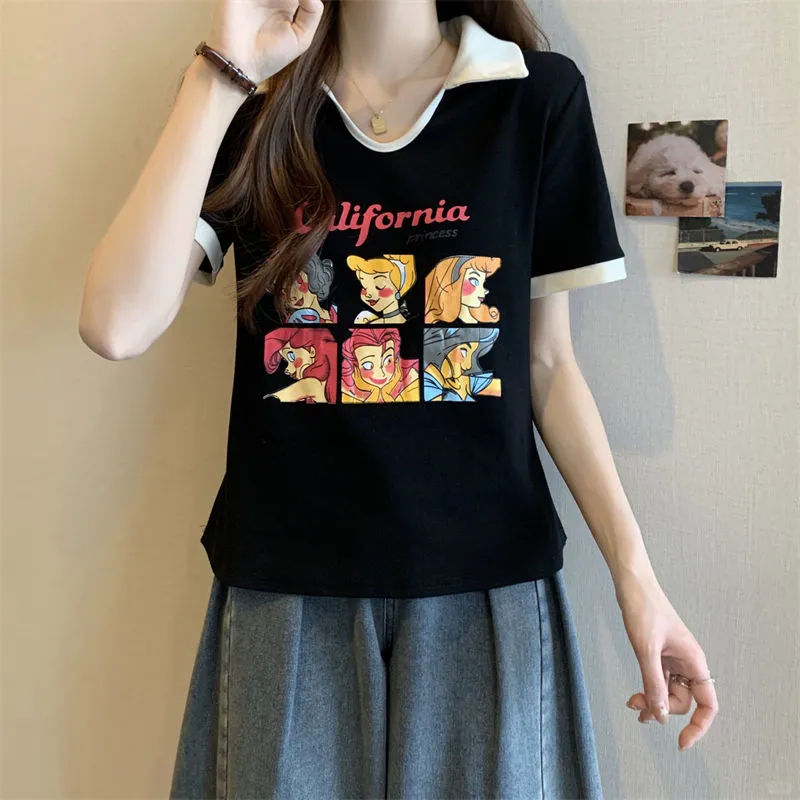夏季新款👚撞色短袖t恤推荐
