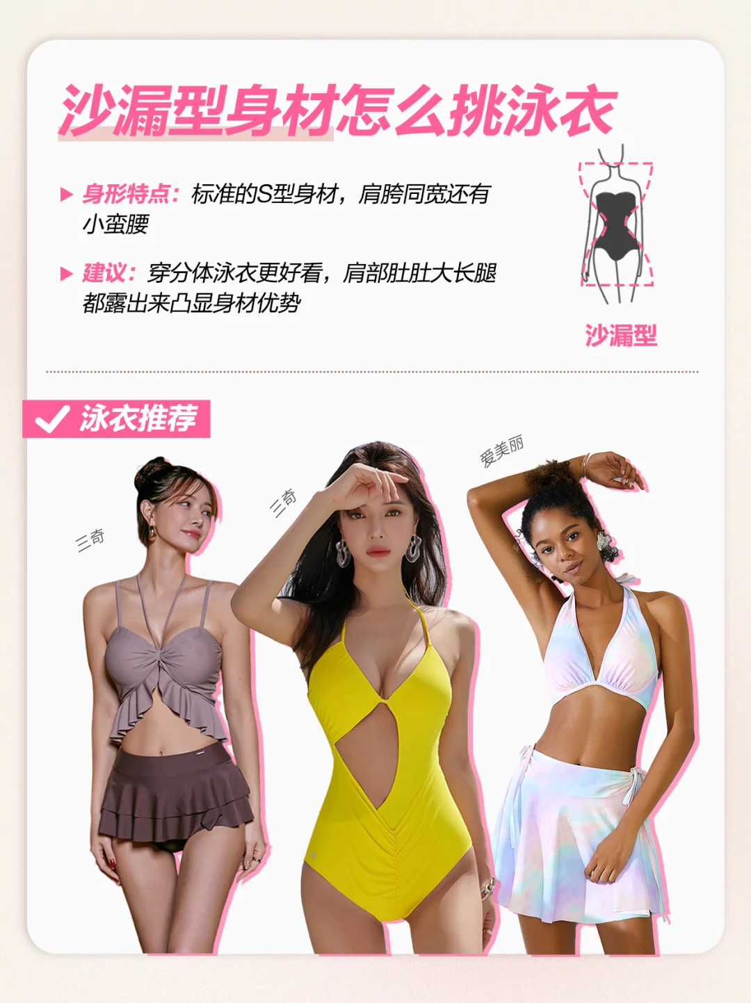 不同身材泳衣怎么选👙一篇讲透透‼️