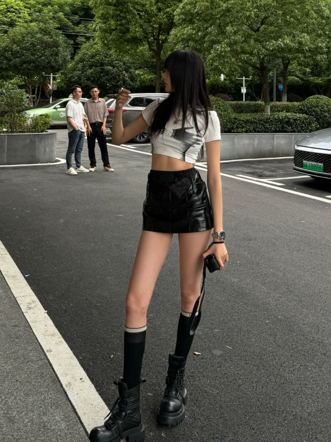 夏日性感印花短袖