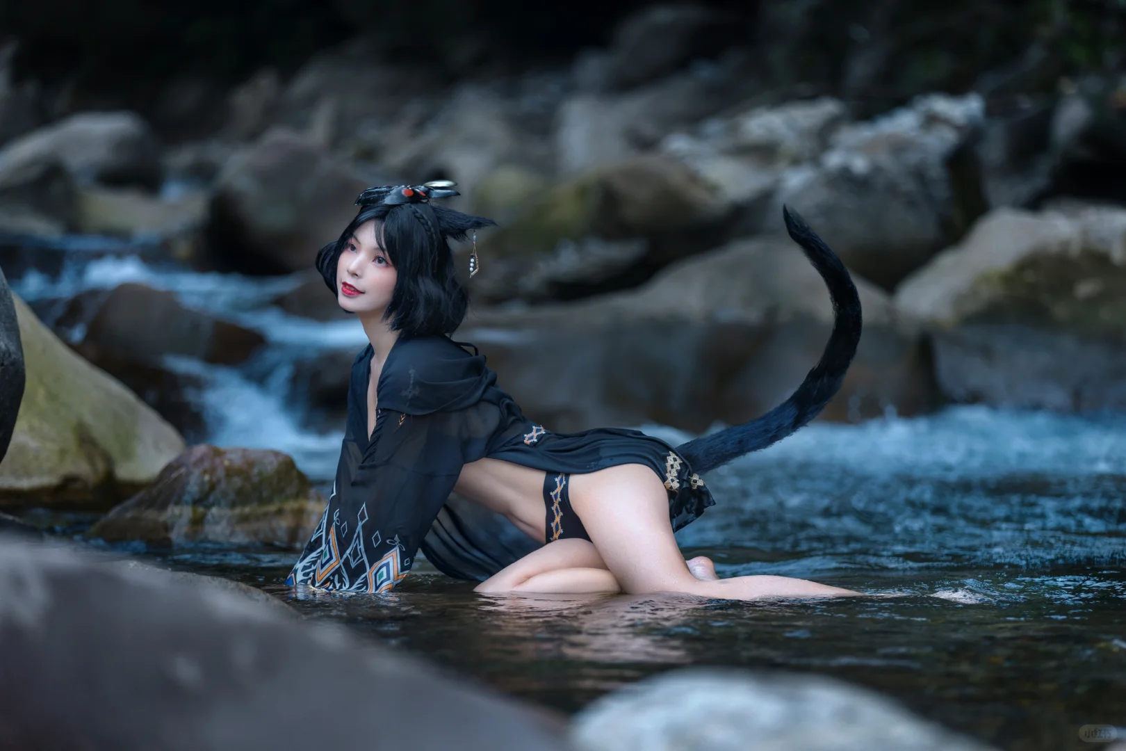 天气好热，发套红莲节泳装吧｜FF14