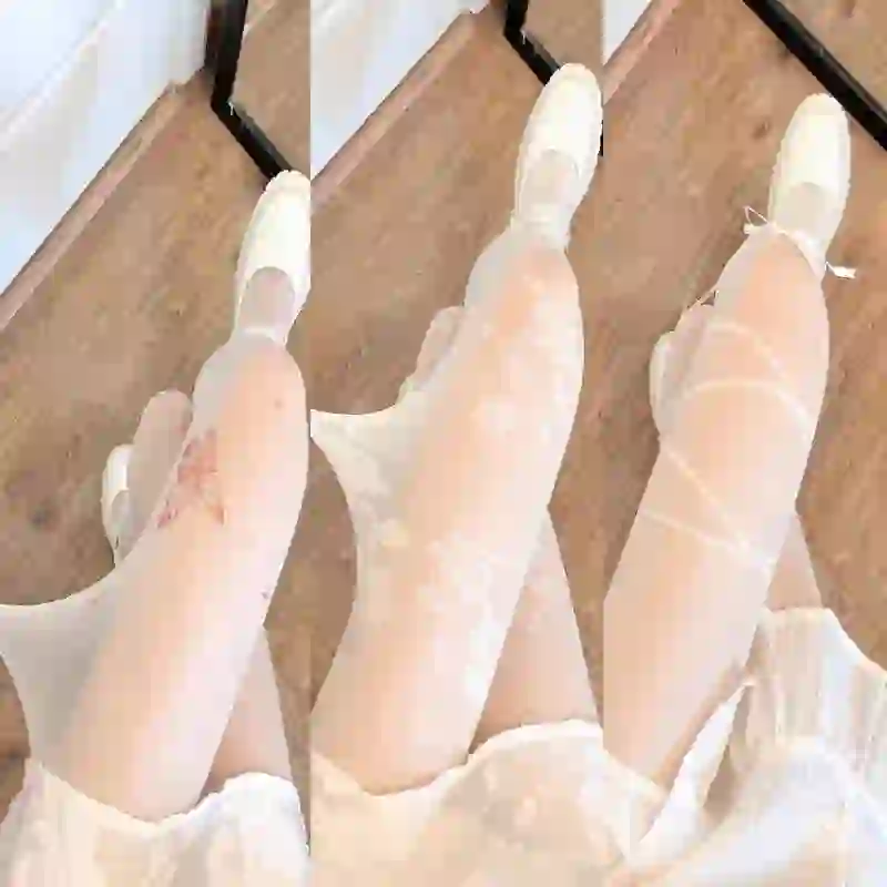 商品测评：爱心白丝丝袜💖