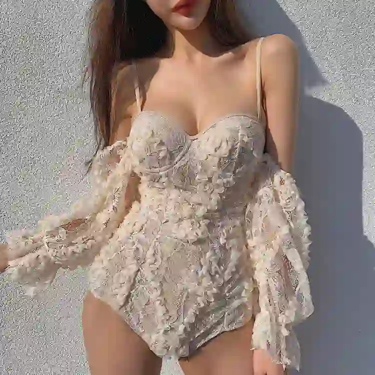 2024泳衣遮肚显瘦女性感仙女范ins风
