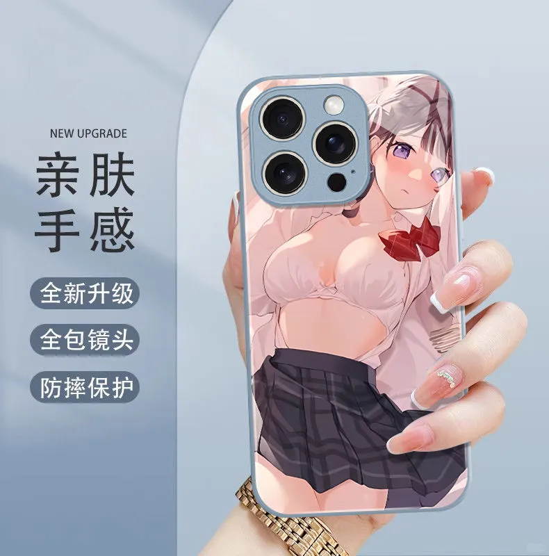好羡慕我的手机能用这个壳~JK少女小性感