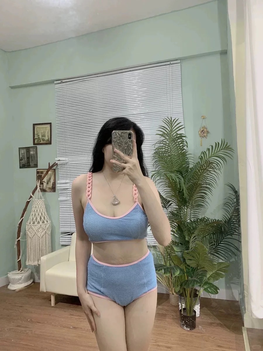 夏日baby蓝泳衣~纯欲系软妹穿搭！